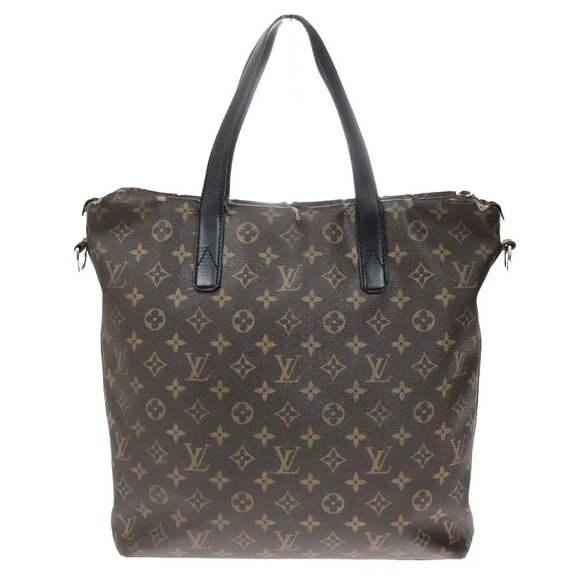 LOUIS VUITTON Kitan Hand Bag Monogram Macassar Leather Brown BK M40388 69ED631 - Picture 1 of 16